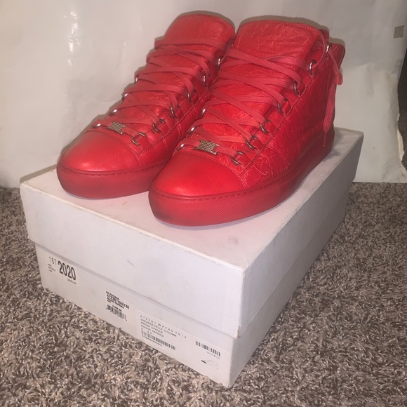 Balenciaga arena opaque rouge paprika